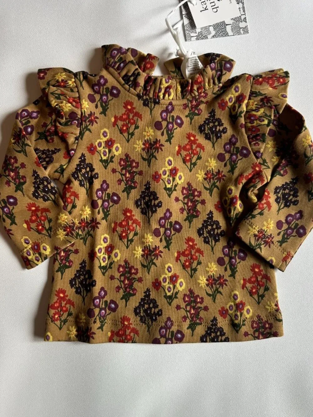 NWT Kate Quinn 3-6M Apple Cinnamon Floral Harvest 2PC Outfit Fall